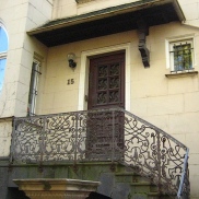 Ornate stair railing