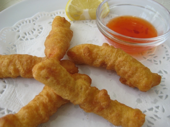 Salmon "tempura"